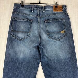 Phat Farm Y2K Dark Wash Faded Sz 38 Blue Jeans